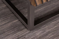 Massives Sideboard ZEN CIRCLES 160cm dunkelbraun Mangoholz 3D-Design