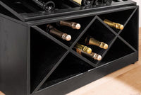 PURE Solid highboard 140cm Sheesham stone finish display case rosewood