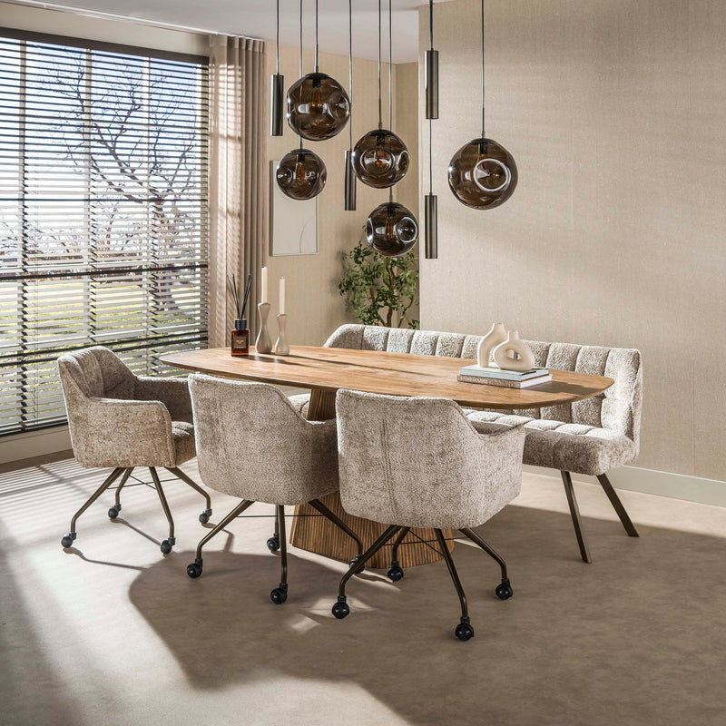 RASTER Armstuhl Rollen/ Alura/Hoven