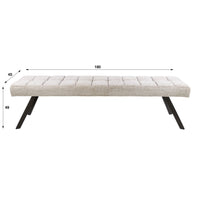 Bank Raster 180cm / Hoven sand - braun