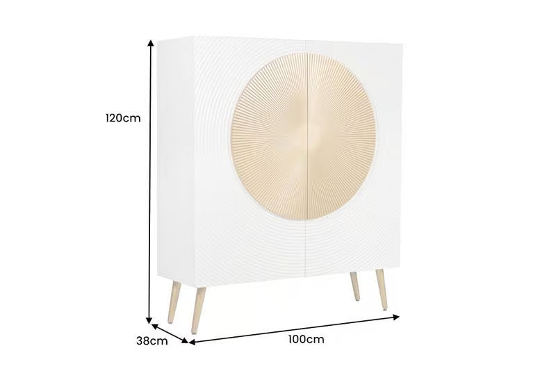 AMAZONAS solid sideboard 160cm mango wood natural front design