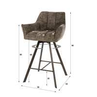 Barstuhl Raster drehbar 2-er Pack