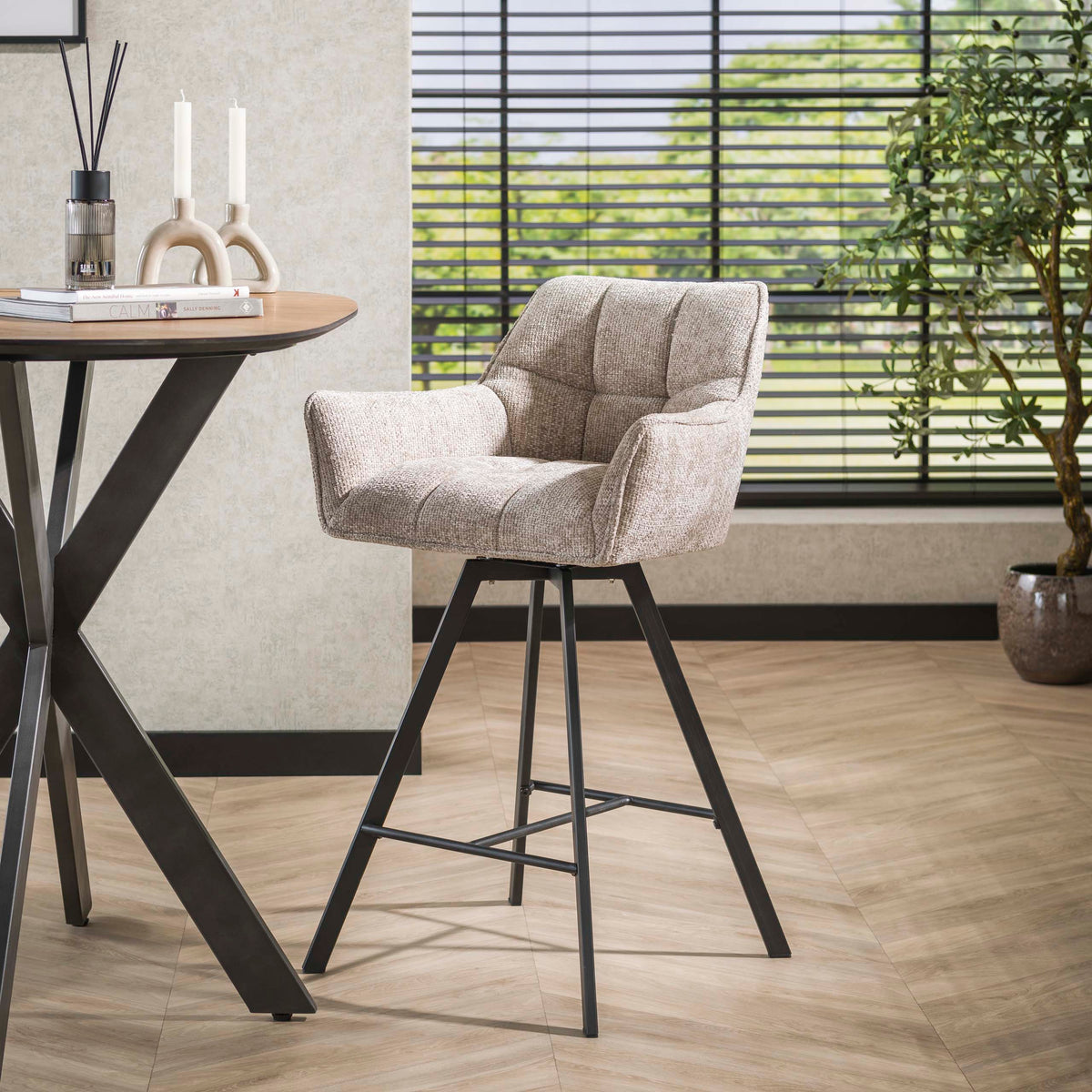 Barstuhl Raster drehbar 2-er Pack