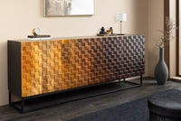 AMAZONAS solid sideboard 160cm mango wood natural front design