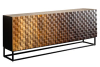 AMAZONAS solid sideboard 160cm mango wood natural front design