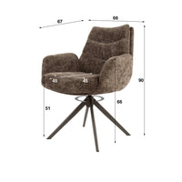 LOUNGE Armstuhl drehbar 2-er Pack / Hoven
