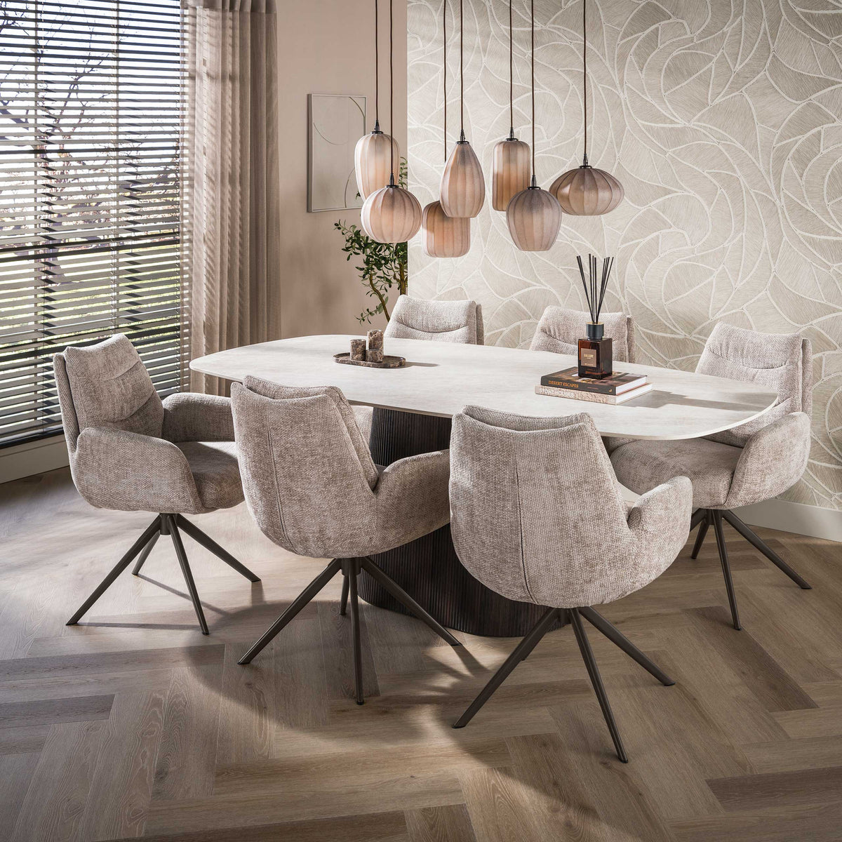 LOUNGE Armstuhl drehbar 2-er Pack / Hoven