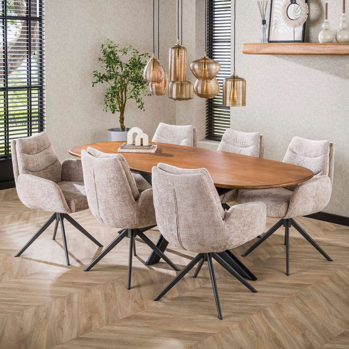 LOUNGE Armstuhl drehbar 2-er Pack / Hoven