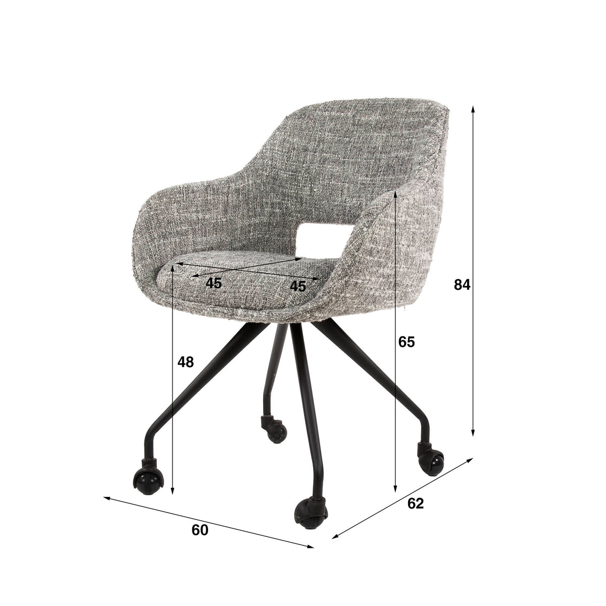 SPRING Armstuhl Rollen/ Eagle