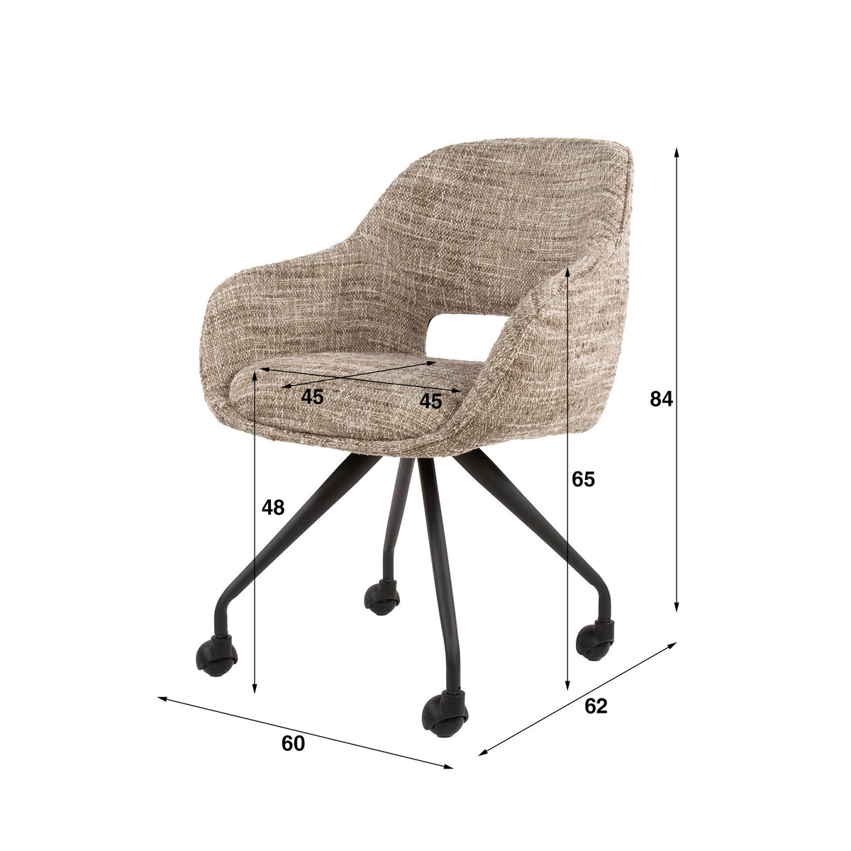 SPRING Armstuhl Rollen/ Eagle