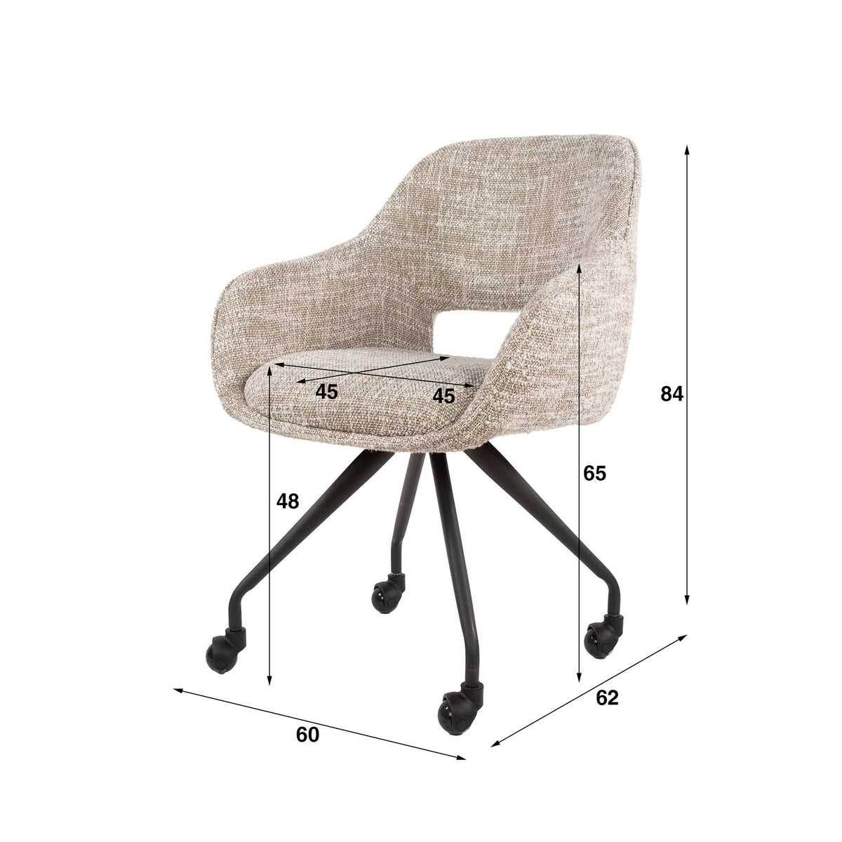 SPRING Armstuhl Rollen/ Eagle