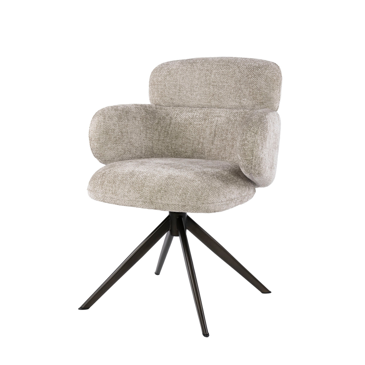 Sessel Flex drehbar / Hoven sand champagne - braun