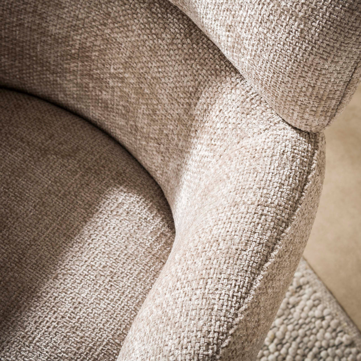 Sessel Flex drehbar / Hoven sand champagne - braun