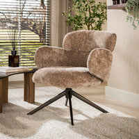 Sessel Flex drehbar / Hoven sand champagne - braun