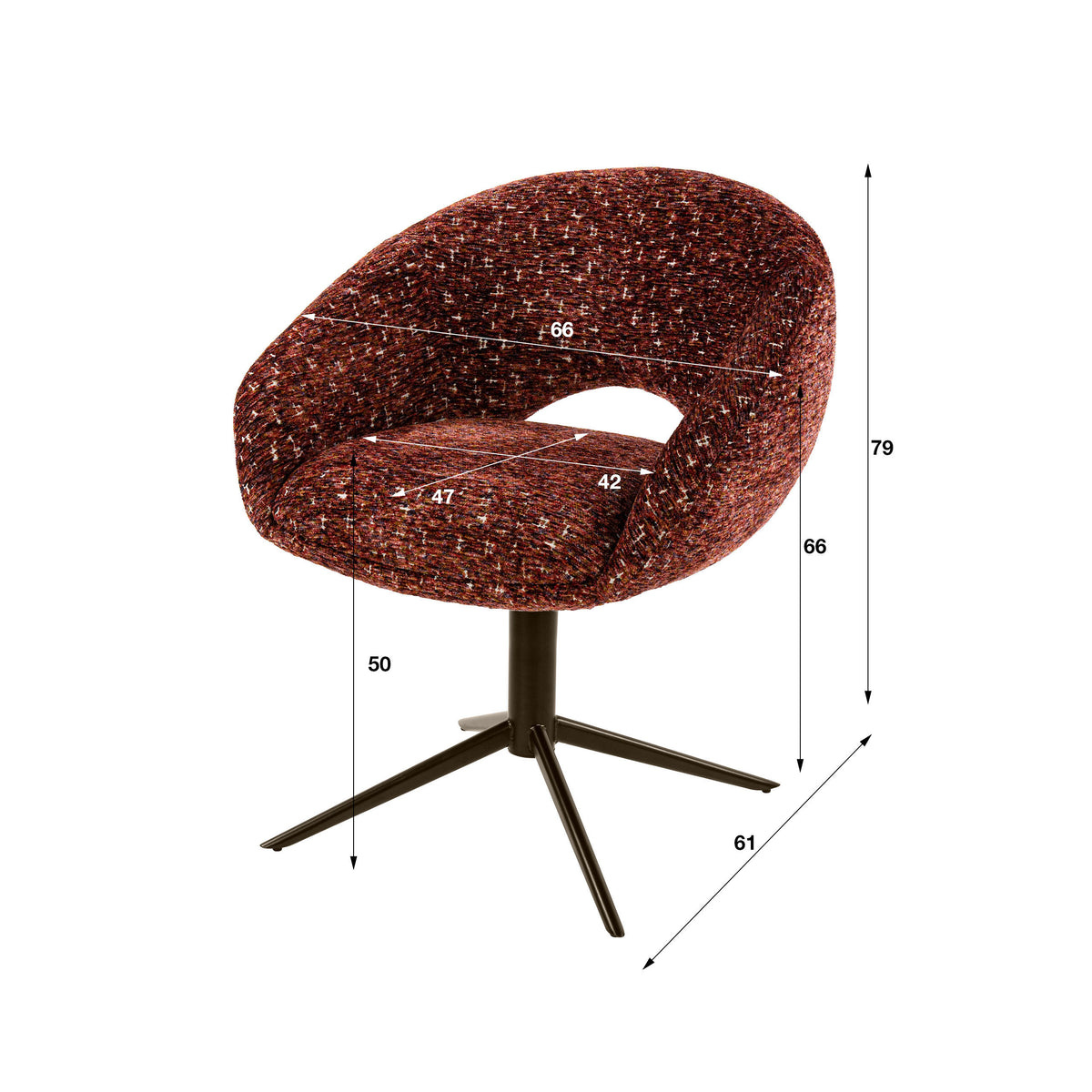 Armstuhl Cupa drehbar 2-er