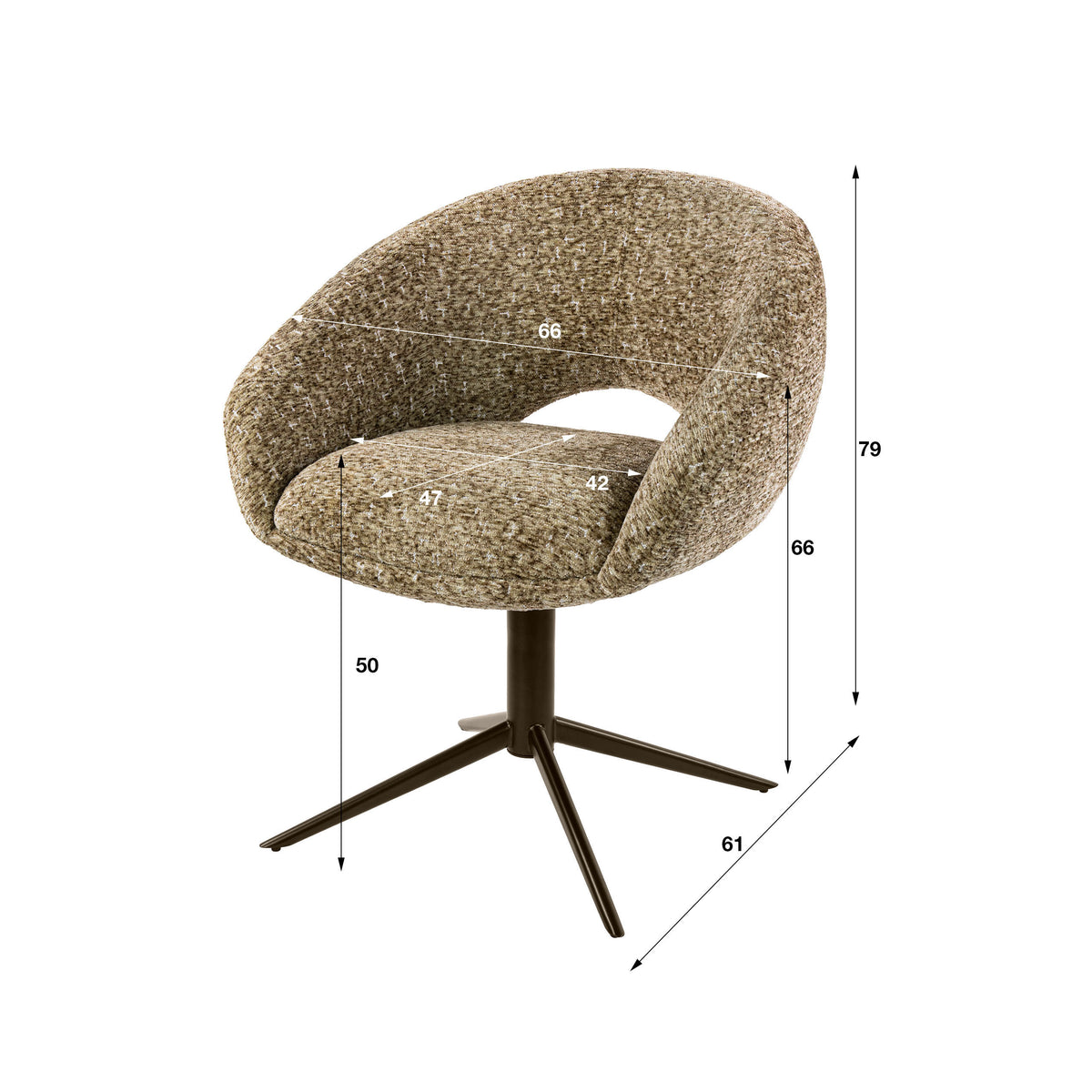 Armstuhl Cupa drehbar 2-er