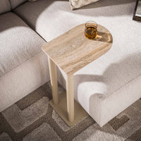 Beistelltisch Selvo / 3D travertin sand