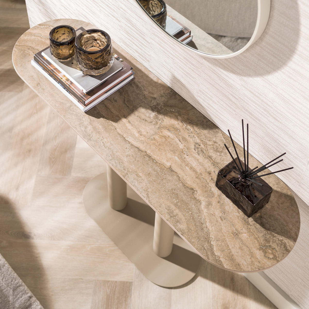 Konsolentisch Selvo / 3D travertin sand