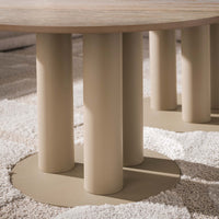 Couchtisch Selvo rund Set aus 2 / 3D travertin sand