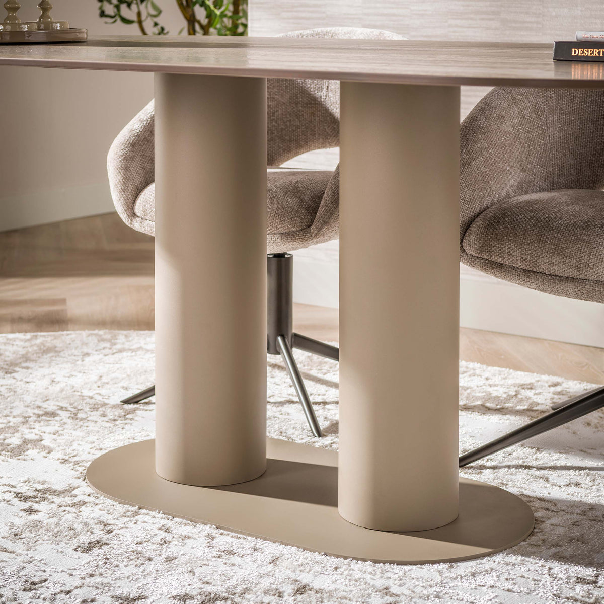 Esstisch Selvo 215cm / 3D travertin sand