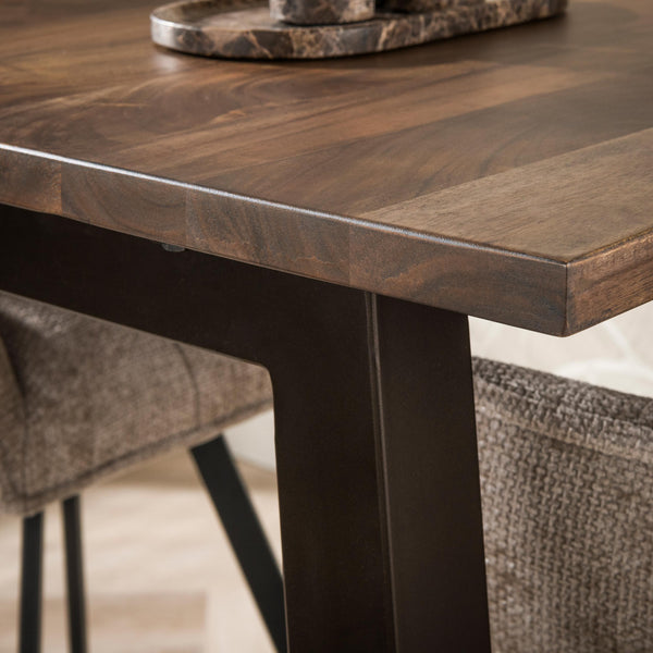 Bartisch Edge Pure 147cm / Massiv Akazie braun