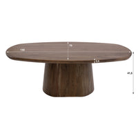 Couchtisch Central 135cm / Massiv Akazie braun