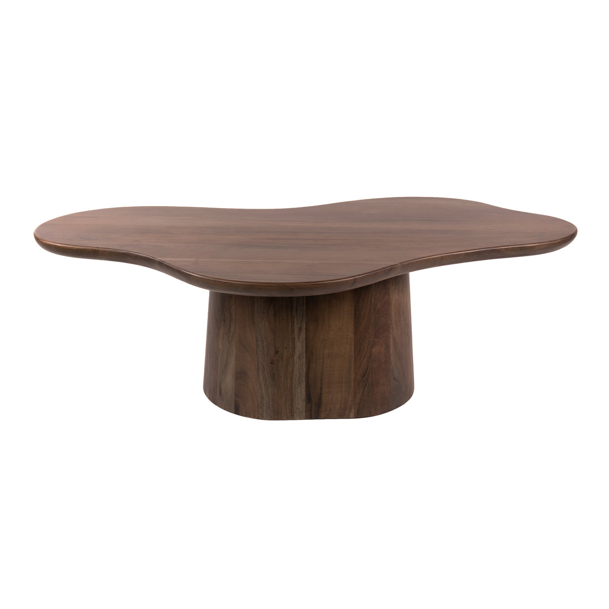 Couchtisch Central organisch 135cm / Massiv Akazie braun