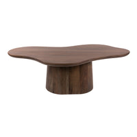 Couchtisch Central organisch 135cm / Massiv Akazie braun