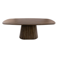 Esstisch Central dänisch oval / Massiv Akazie braun