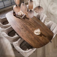 Esstisch Central dänisch oval / Massiv Akazie braun