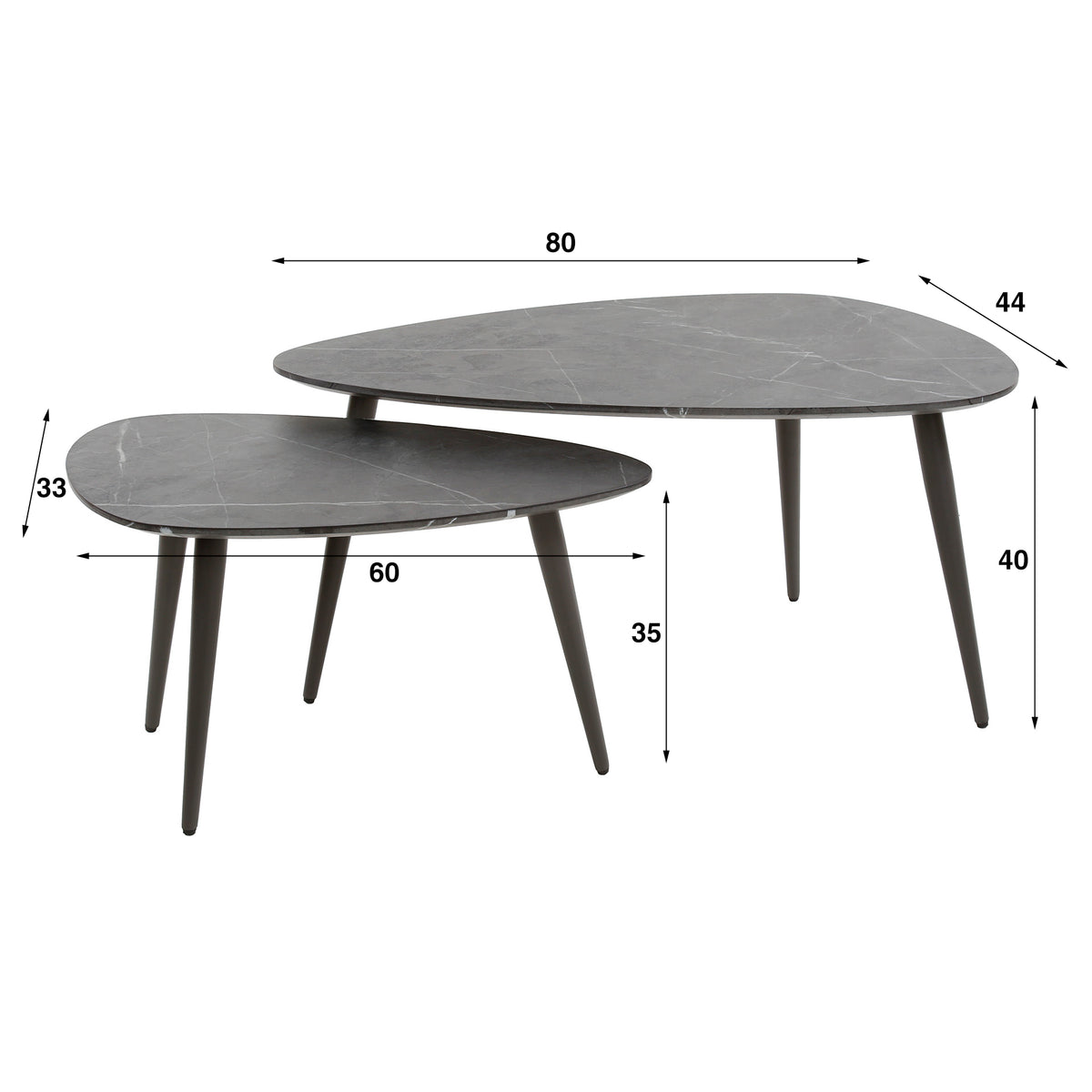 ARCHITECTURE Industrial coffee table 100cm oiled oak black frame