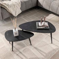 ARCHITECTURE Industrial coffee table 100cm oiled oak black frame