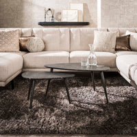 ARCHITECTURE Industrial coffee table 100cm oiled oak black frame