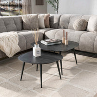 ARCHITECTURE Industrial coffee table 100cm oiled oak black frame