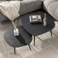 ARCHITECTURE Industrial coffee table 100cm oiled oak black frame