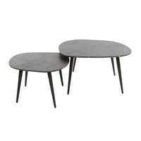 ARCHITECTURE Industrial coffee table 100cm oiled oak black frame