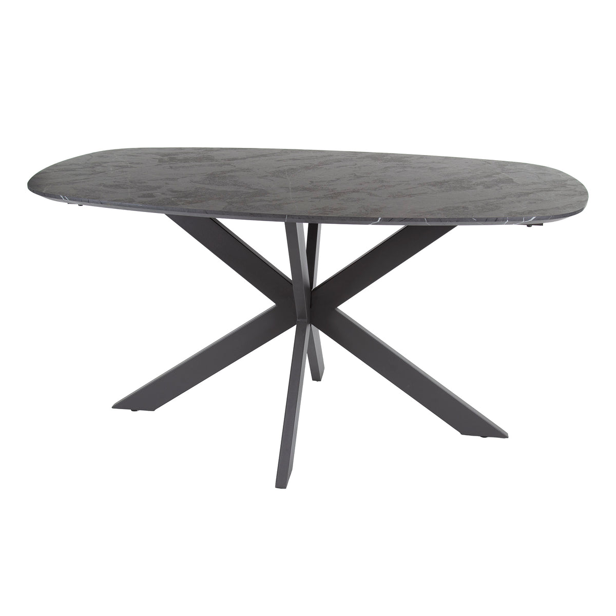 DURA STEEL Industrial console table 100cm black with two shelves