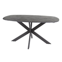 DURA STEEL Industrial console table 100cm black with two shelves