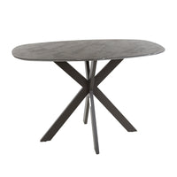 DURA STEEL Industrial console table 100cm black with two shelves