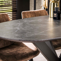 DURA STEEL Industrial console table 100cm black with two shelves