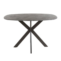 DURA STEEL Industrial console table 100cm black with two shelves