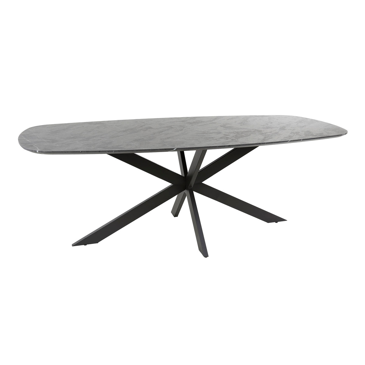 DURA STEEL Industrial console table 100cm black with two shelves
