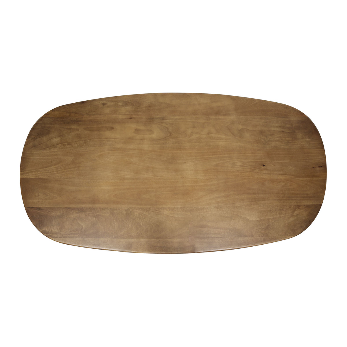 CLIFF Esstisch ovales Rohr 215cm / Massiv Mango sand
