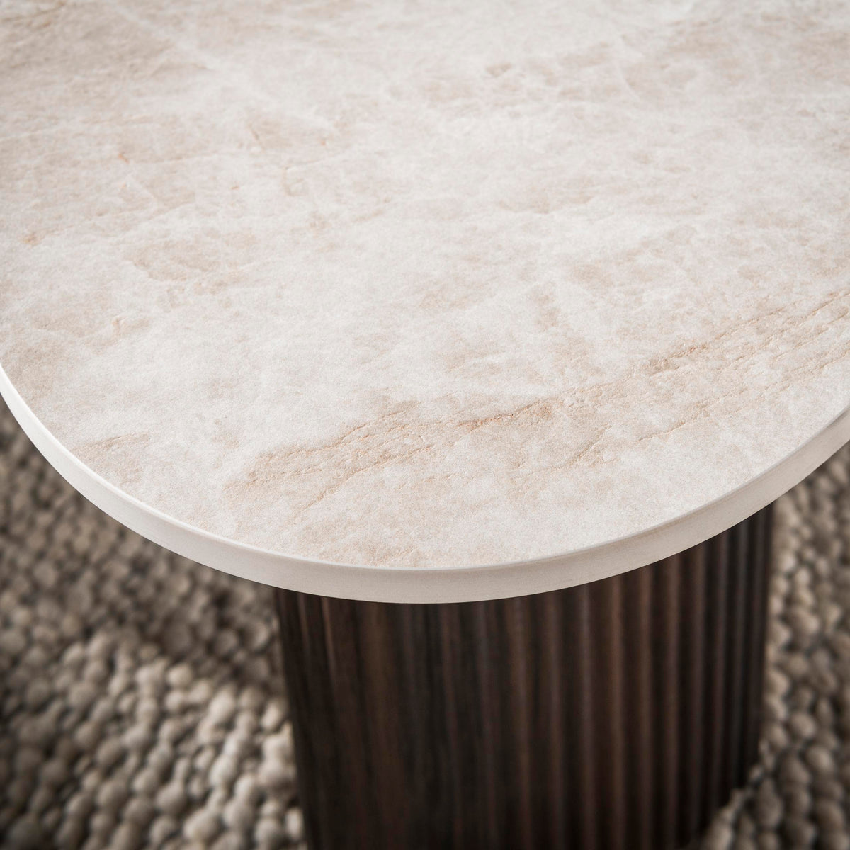 CERAMO aperto Couchtisch 2er Set / 3D Keramik Taj Mahal