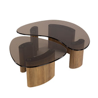ARCHITECTURE Industrial coffee table 100cm oiled oak black frame