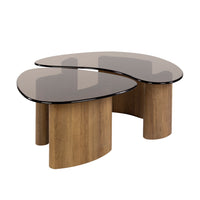 ARCHITECTURE Industrial coffee table 100cm oiled oak black frame