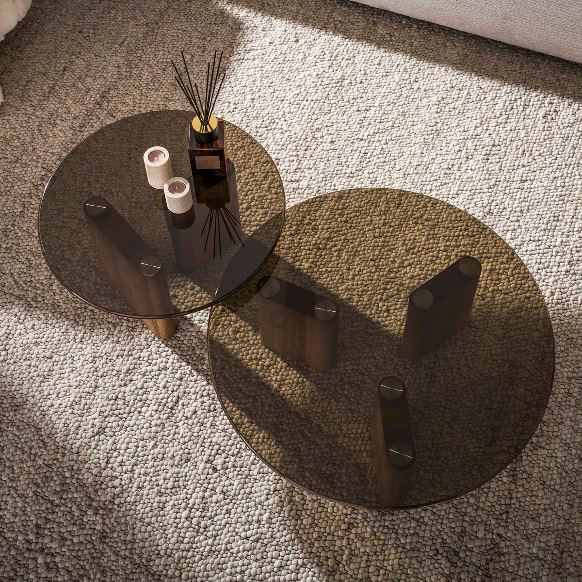 ARCHITECTURE Industrial coffee table 100cm oiled oak black frame