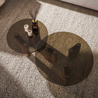 ARCHITECTURE Industrial coffee table 100cm oiled oak black frame