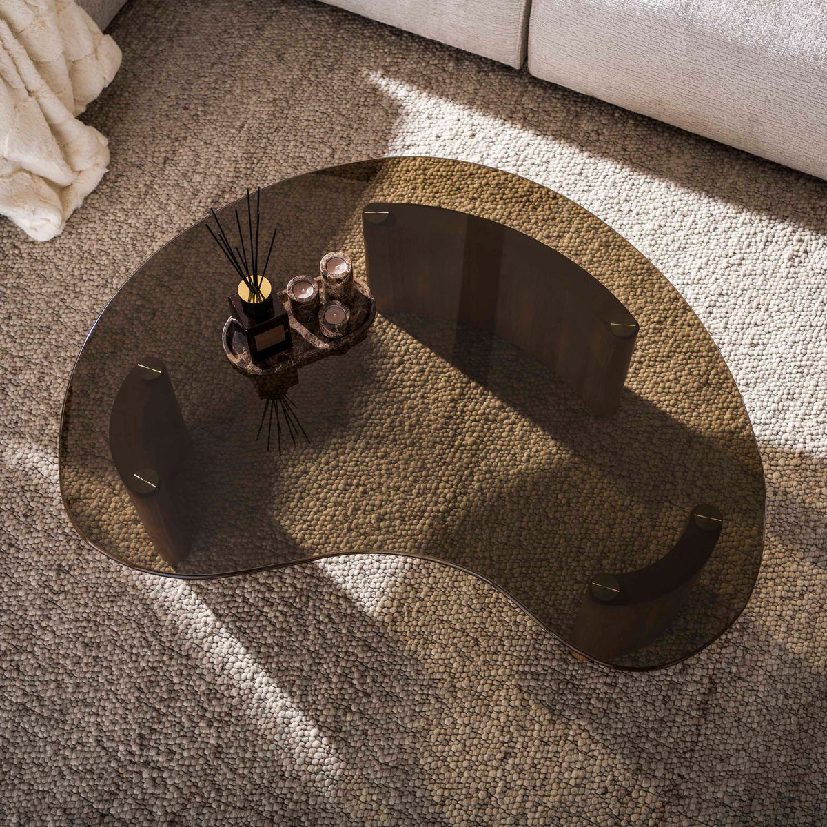 ARCHITECTURE Industrial coffee table 100cm oiled oak black frame