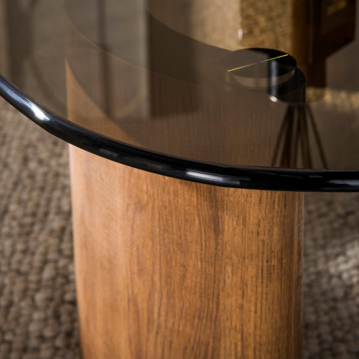 ARCHITECTURE Industrial coffee table 100cm oiled oak black frame
